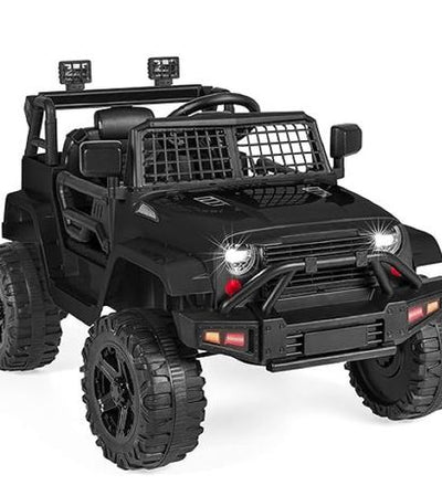 12V Kids Ride On Jeep Car W/Parent Remote Control - Black